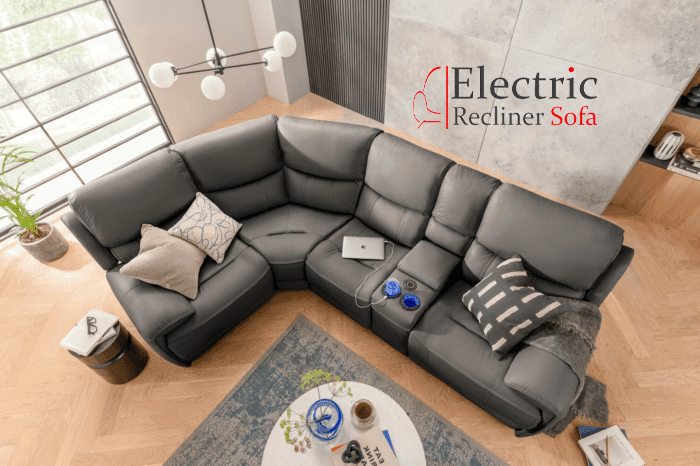 electric corner recliner sofa