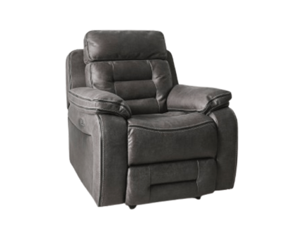 Electric Recliner Armchair in Charcoal