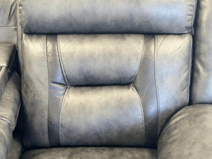 Nova 2 Seater Electric Recliner Sofa in Grey Aire Leather