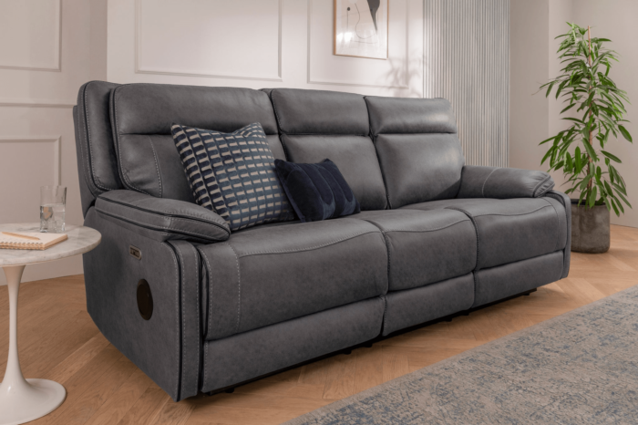 Series 2 || 3 Seater Electric Recliner Sofa With Dropdown Table Tech sofa