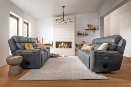 Series 4 – 3 Seater Electric Recliner Sofa With Dropdown Table