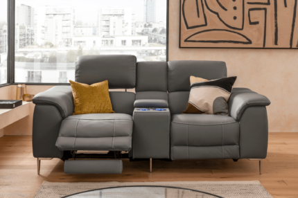 Series 8 - 2 Seater Electric Recliner Tech Sofa in Forest Grey