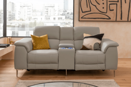 Series 8 - 2 Seater Electric Recliner Tech Sofa in Smokey Taupe