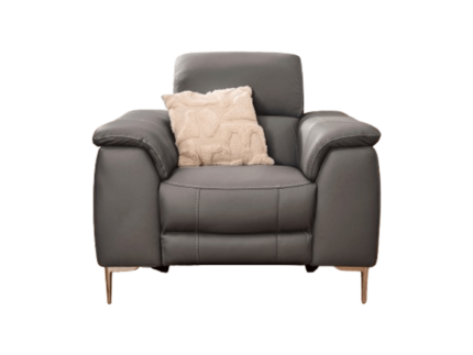 Series Eight Leather Electric Recliner Armchair Grey