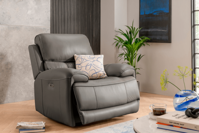 Series Seven Electric Recliner Armchair in Forest Grey